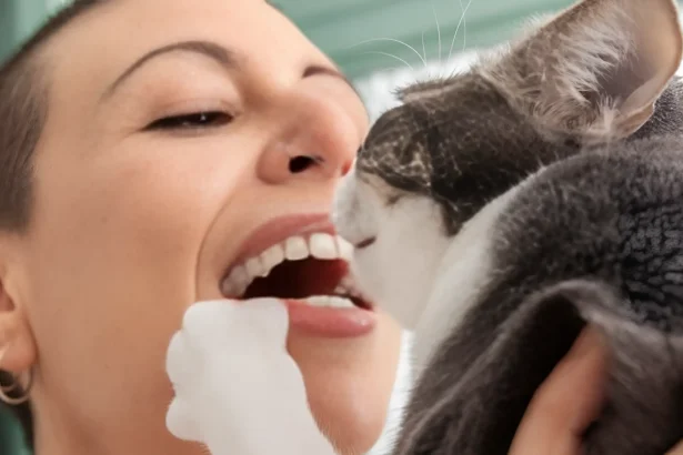 why does my cat lick my face