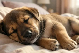 why is my puppy breathing so fast while sleeping