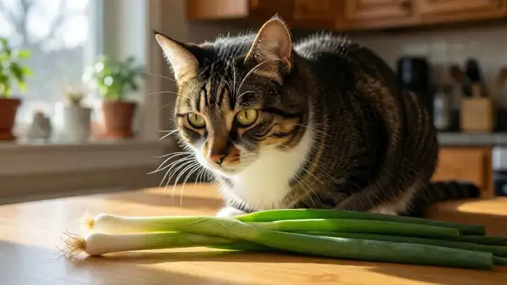 can cats eat green onions