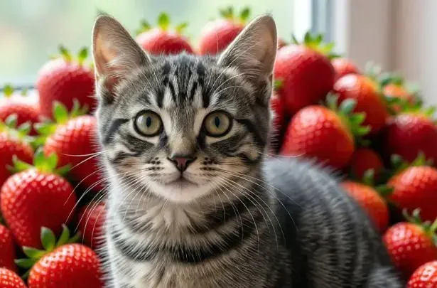 can cats eat strawberries