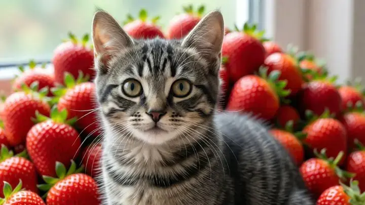 can cats eat strawberries