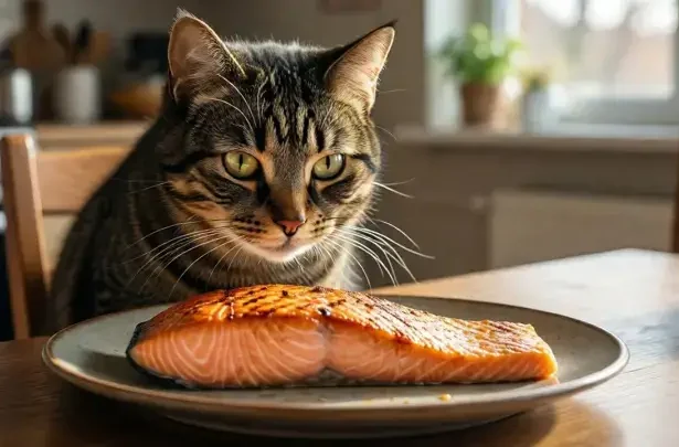 can cats eat cooked salmon