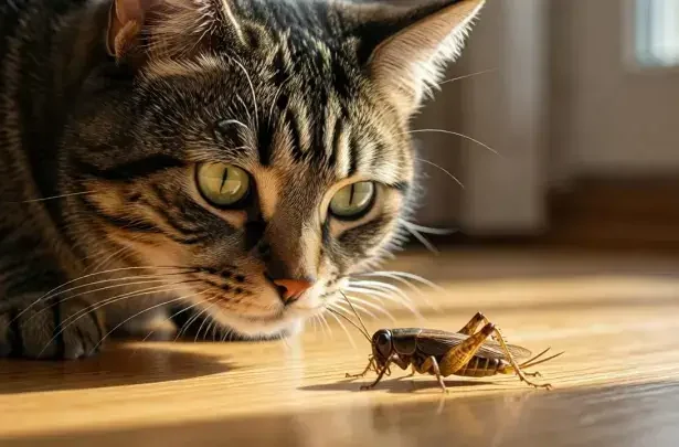 can cats eat crickets