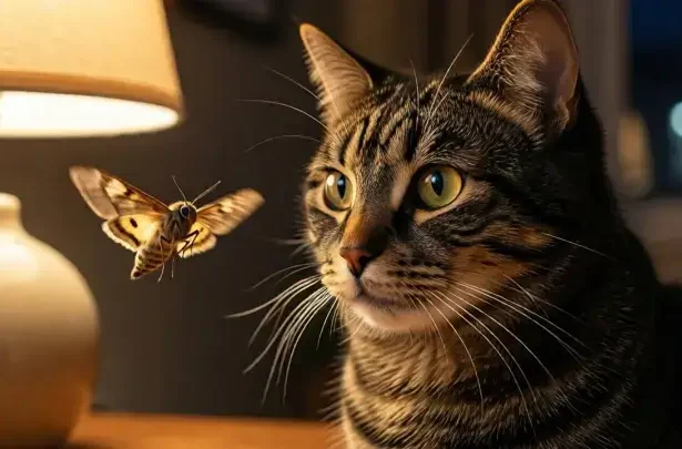 can cats eat moths