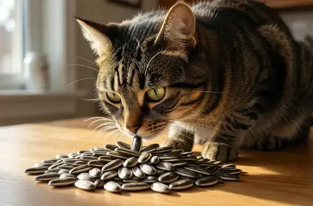 can cats eat sunflower seeds