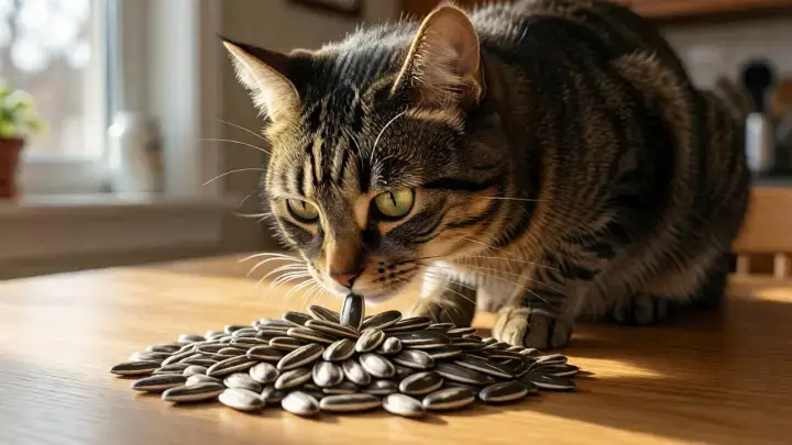 can cats eat sunflower seeds