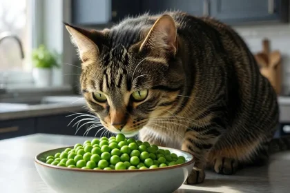 can cats eat green peas