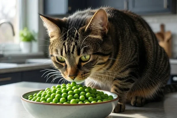 can cats eat green peas