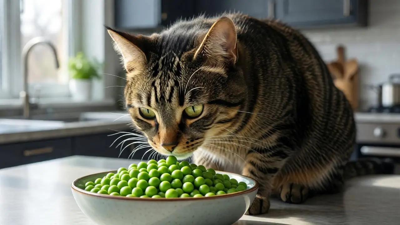 can cats eat green peas